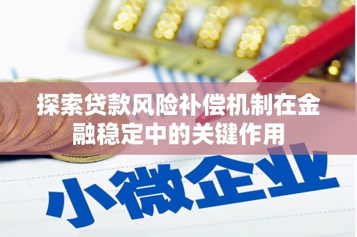 中山探索贷款风险补偿机制在金融稳定中的关键作用