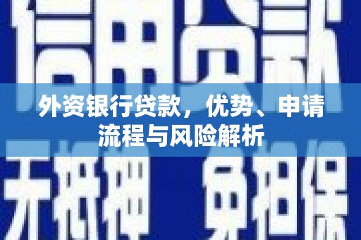 中山外资银行贷款，优势、申请流程与风险解析