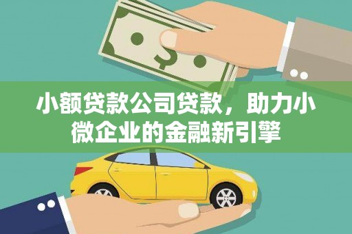 中山小额贷款公司贷款，助力小微企业的金融新引擎