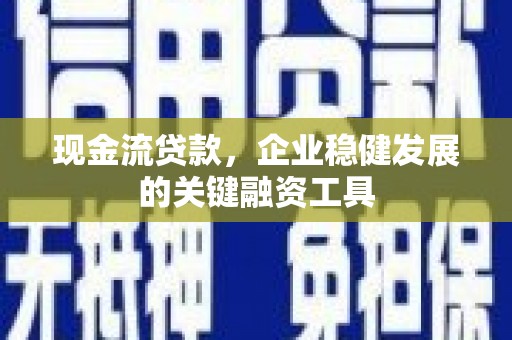 中山现金流贷款，企业稳健发展的关键融资工具