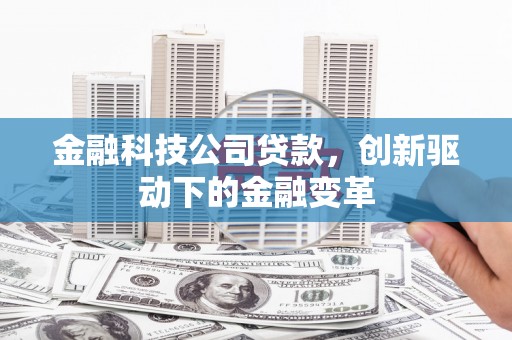 中山金融科技公司贷款，创新驱动下的金融变革
