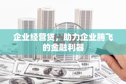 中山企业经营贷，助力企业腾飞的金融利器