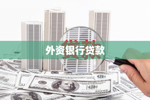 中山外资银行贷款