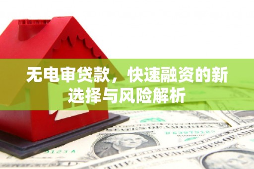 中山无电审贷款，快速融资的新选择与风险解析