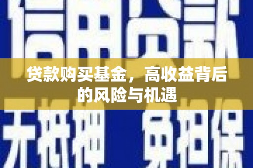 中山贷款购买基金，高收益背后的风险与机遇