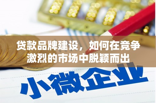 中山贷款品牌建设，如何在竞争激烈的市场中脱颖而出