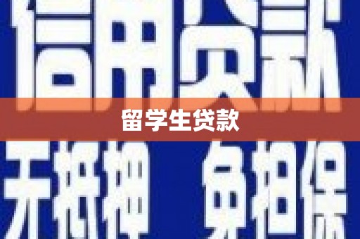 中山留学生贷款