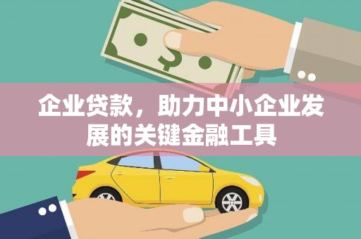 中山企业贷款，助力中小企业发展的关键金融工具
