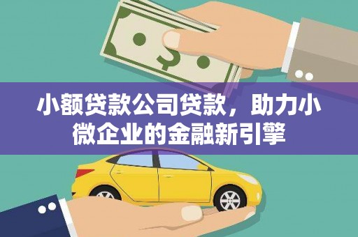 中山小额贷款公司贷款，助力小微企业的金融新引擎